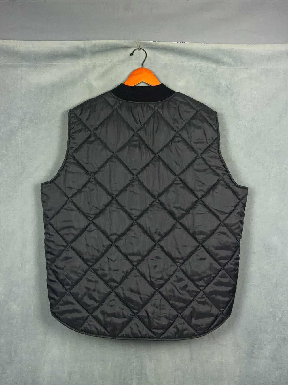 Vintage Big Smith Quilted Vest Mens Size 3XL Black Zip Up Made in USA - Picture 10 of 15